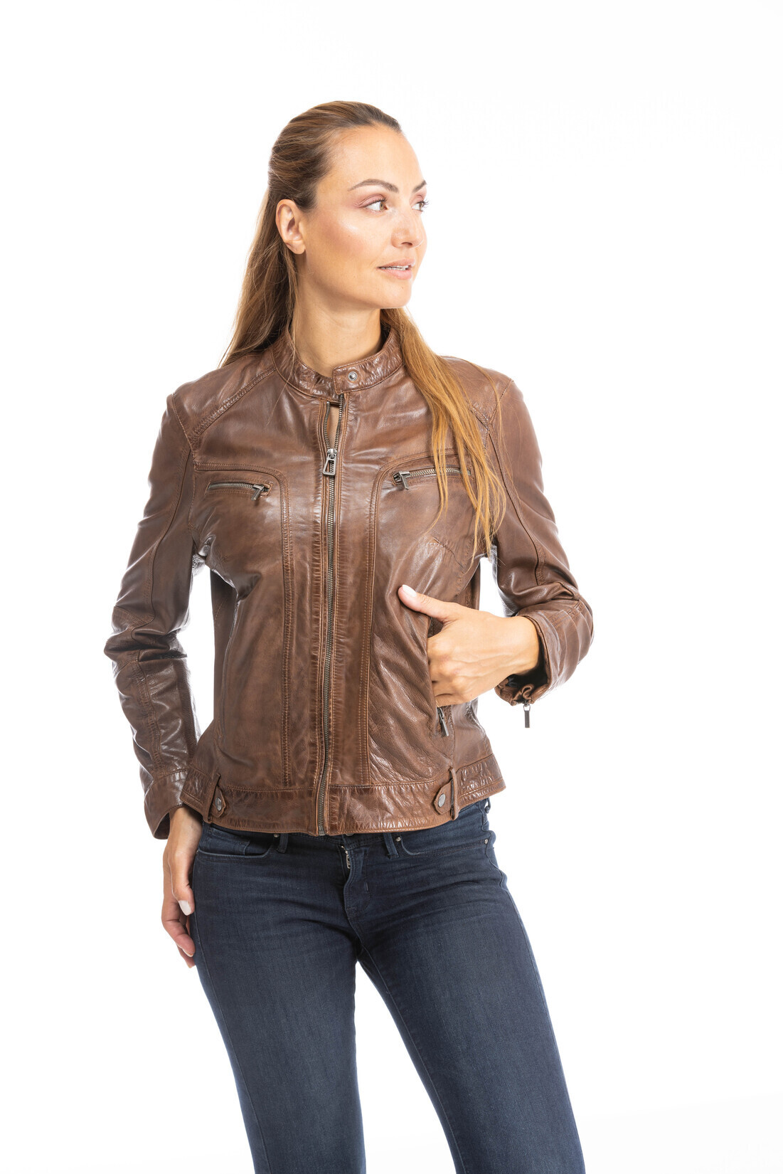 blouson cuir femme 100104 (2)