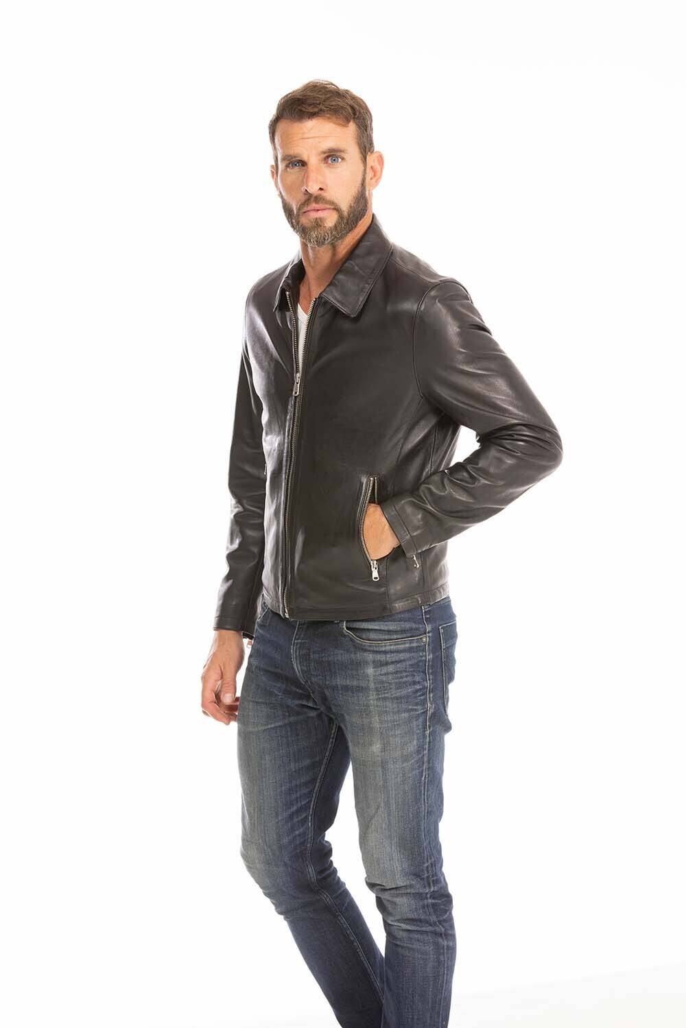 blouson cuir homme 102496 noir (14)