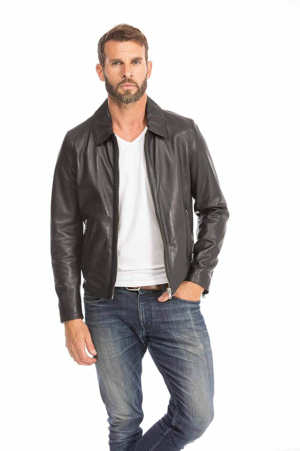 blouson cuir homme 102496 noir (1)