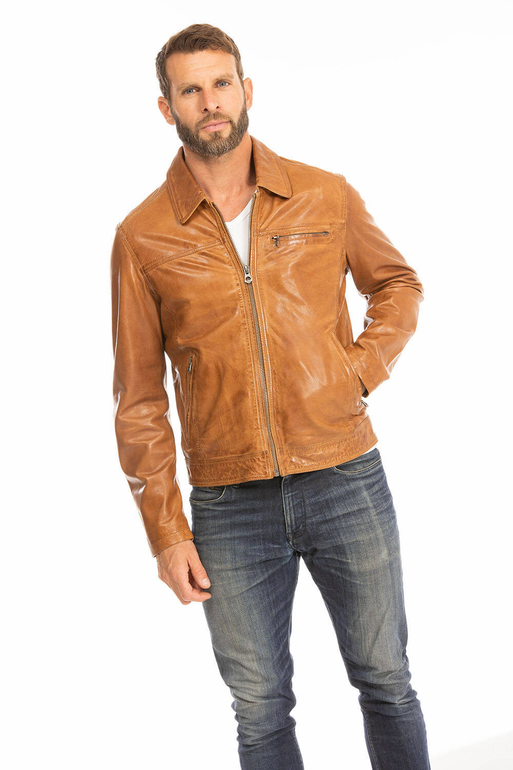 blouson cuir homme cognac 100144 major  (14)