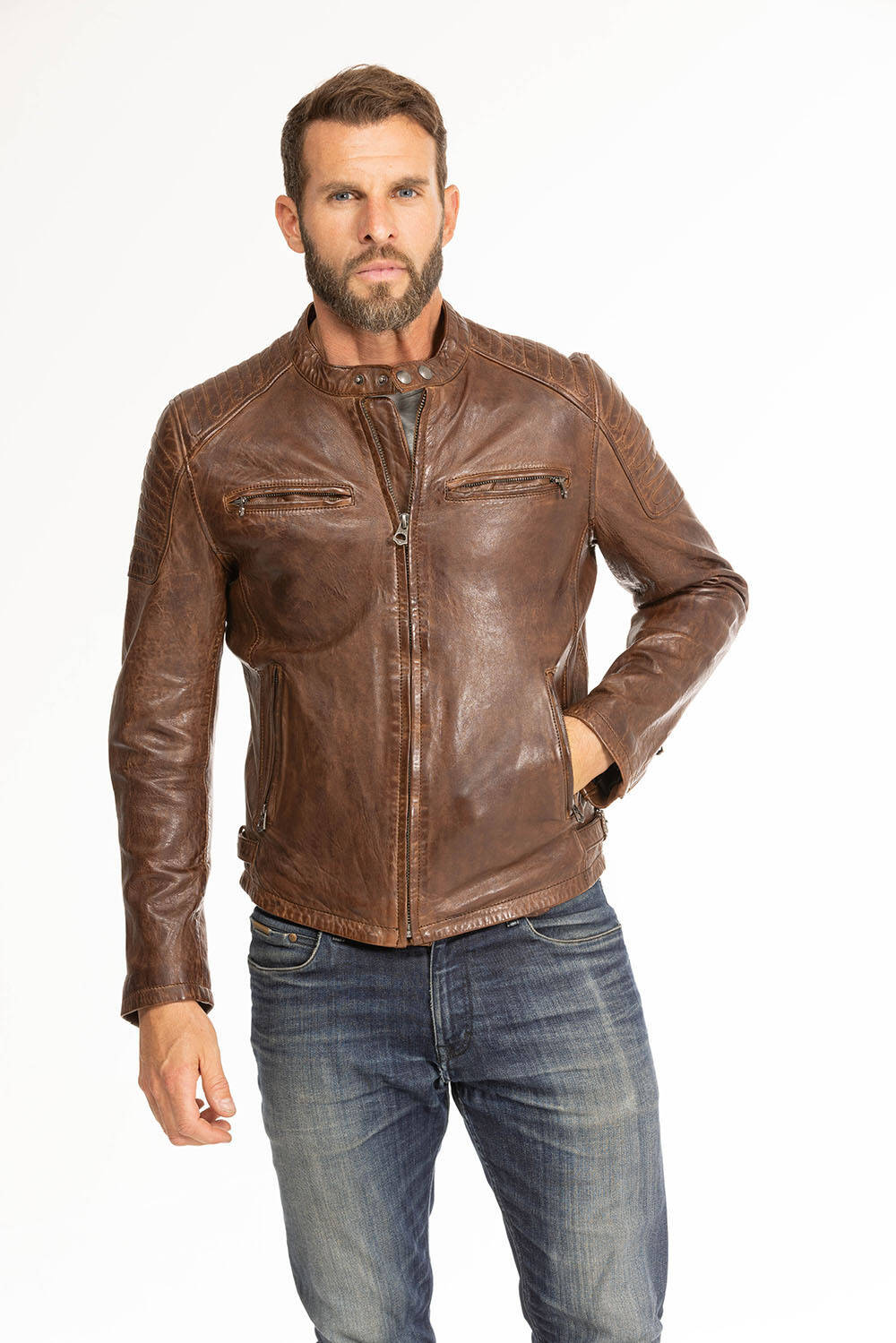 blouson cuir homme cognac 101700 (9)