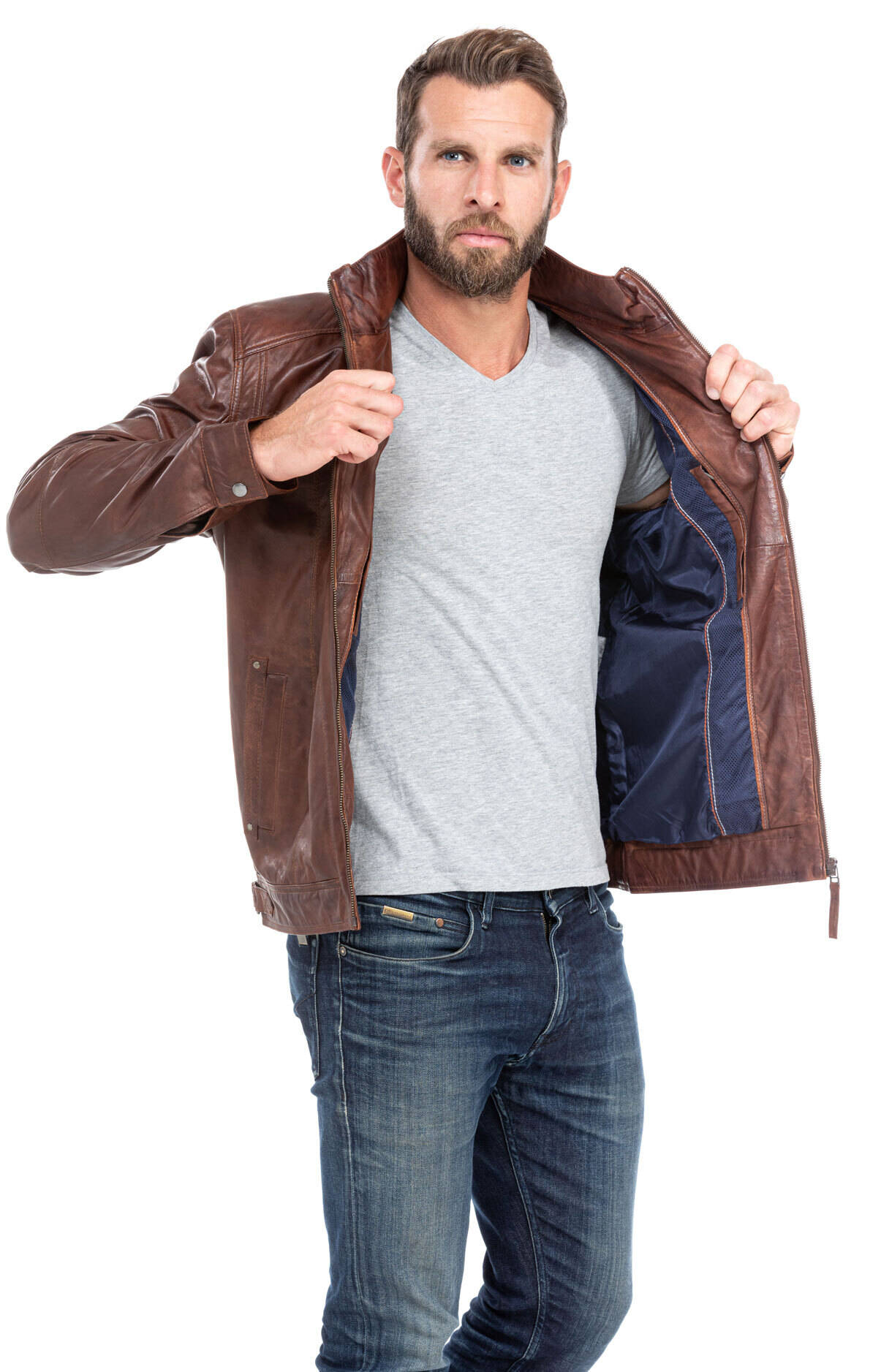 blouson cuir homme cognac fonce 51540 (9)