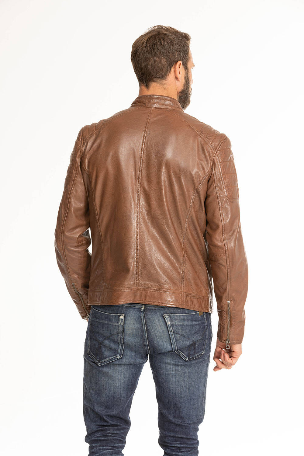 blouson cuir homme derry cognac (5)