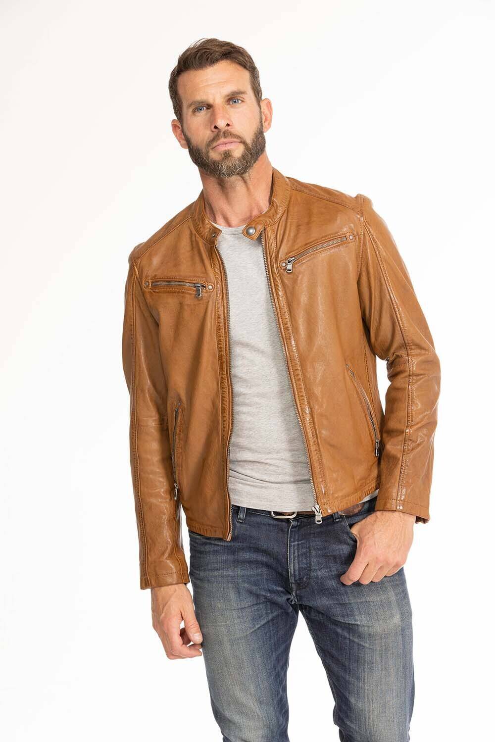 blouson cuir homme gafi cognac (3)