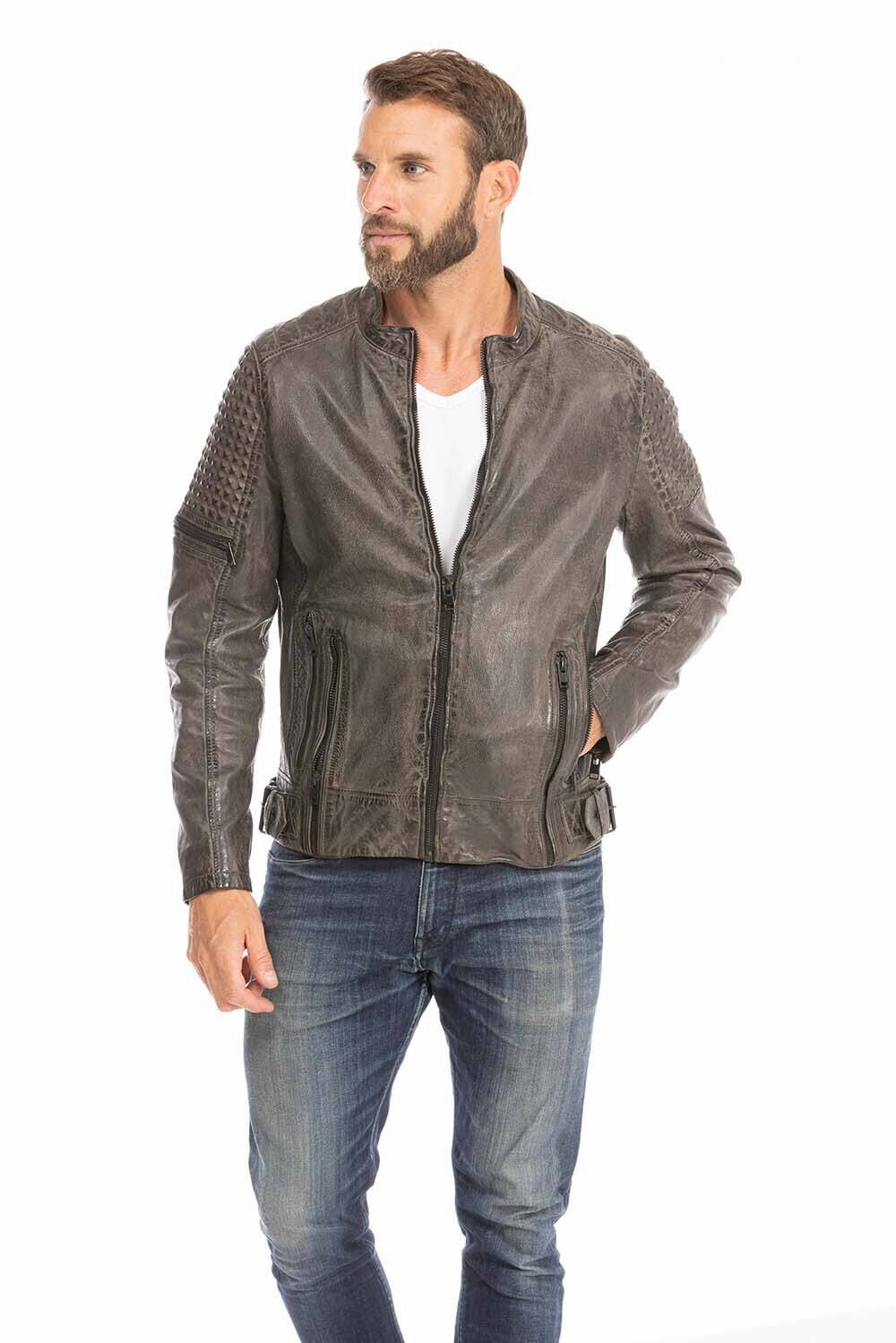 blouson cuir homme gris anthracite mahon (10)