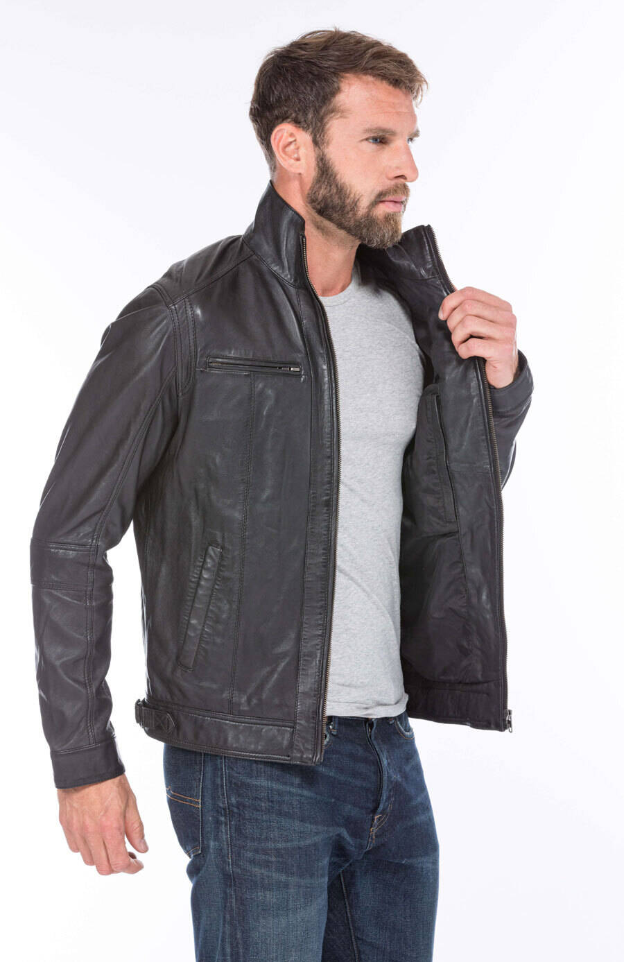 blouson cuir homme marlone noir (10)