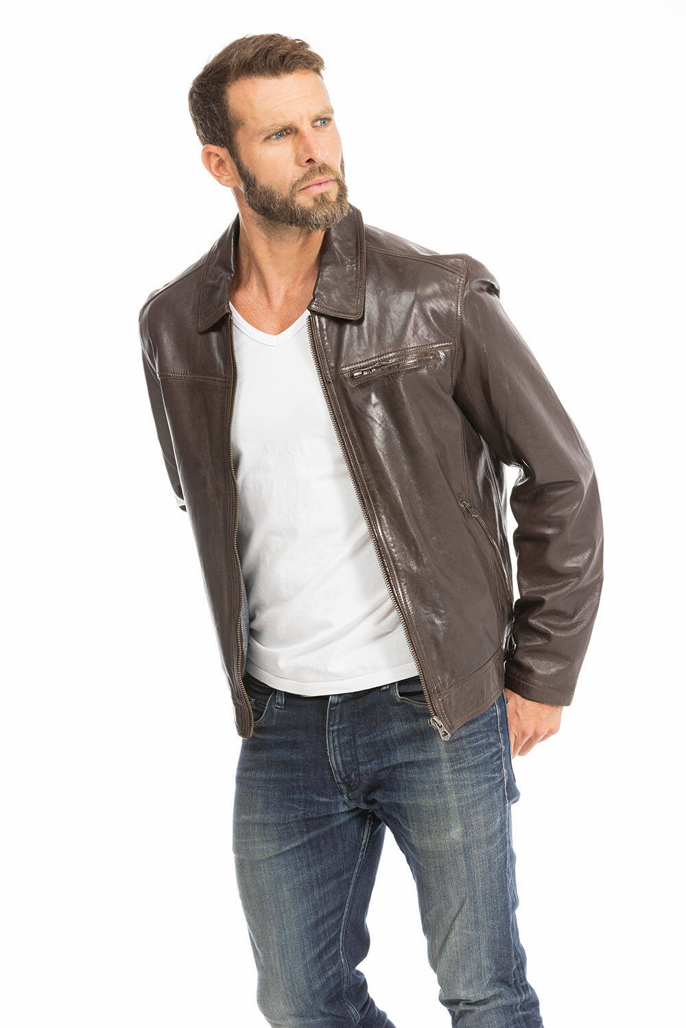 blouson cuir homme marron 100144 major (3)