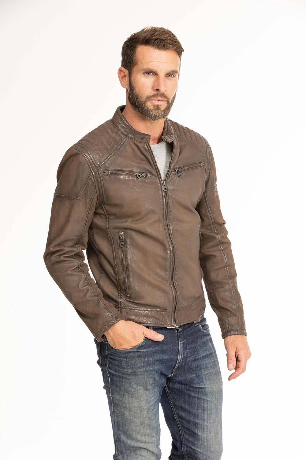 blouson cuir homme marron 1201-0485 (13)