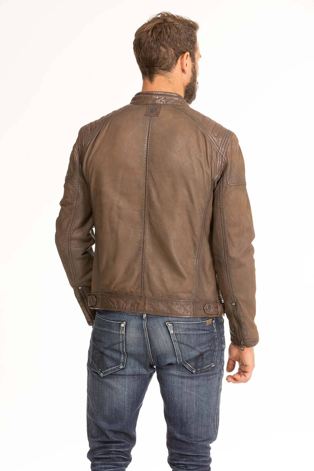 blouson cuir homme marron 1201-0485 (5)