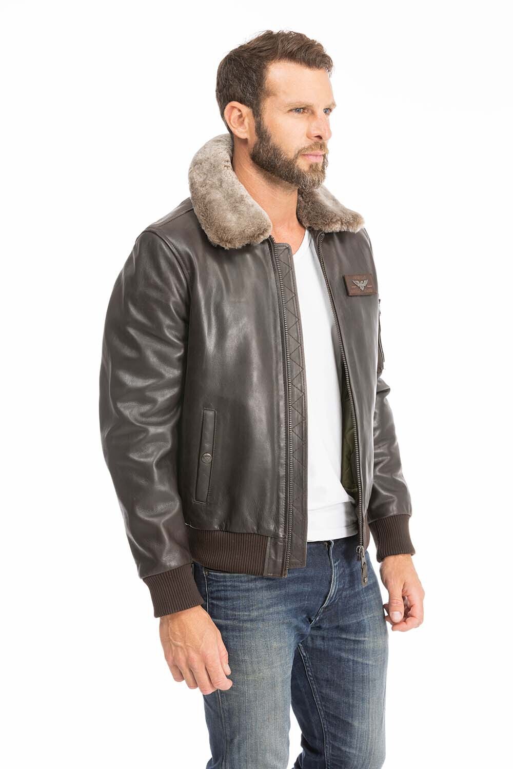 blouson cuir homme marron redskins texaco (3)