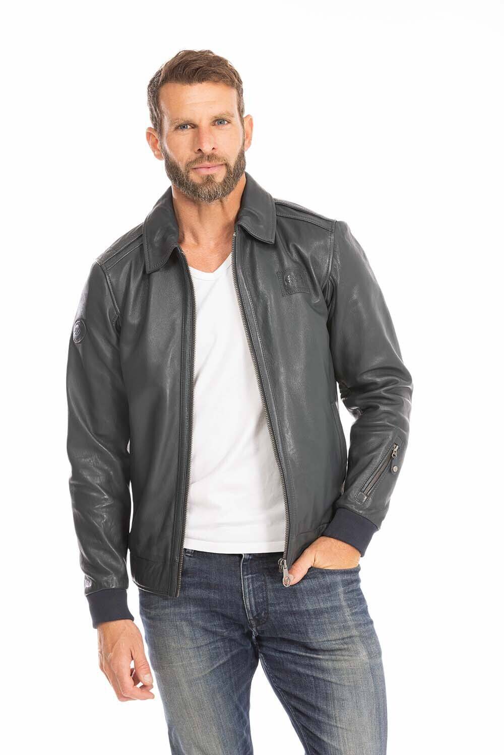 blouson cuir homme navy jacky style pilote (1)