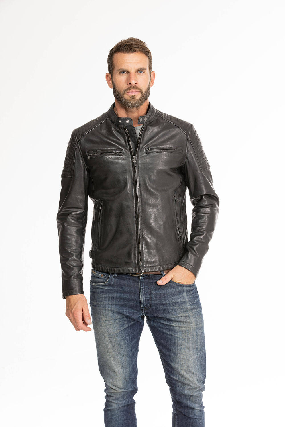 blouson cuir homme noir 101700 (10)