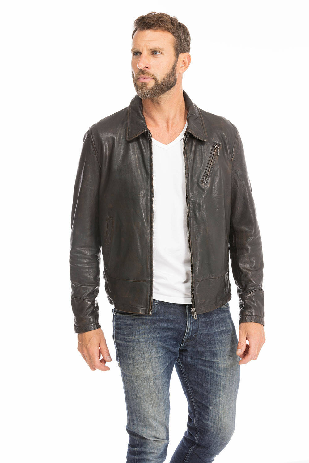 blouson cuir homme noir  (7)