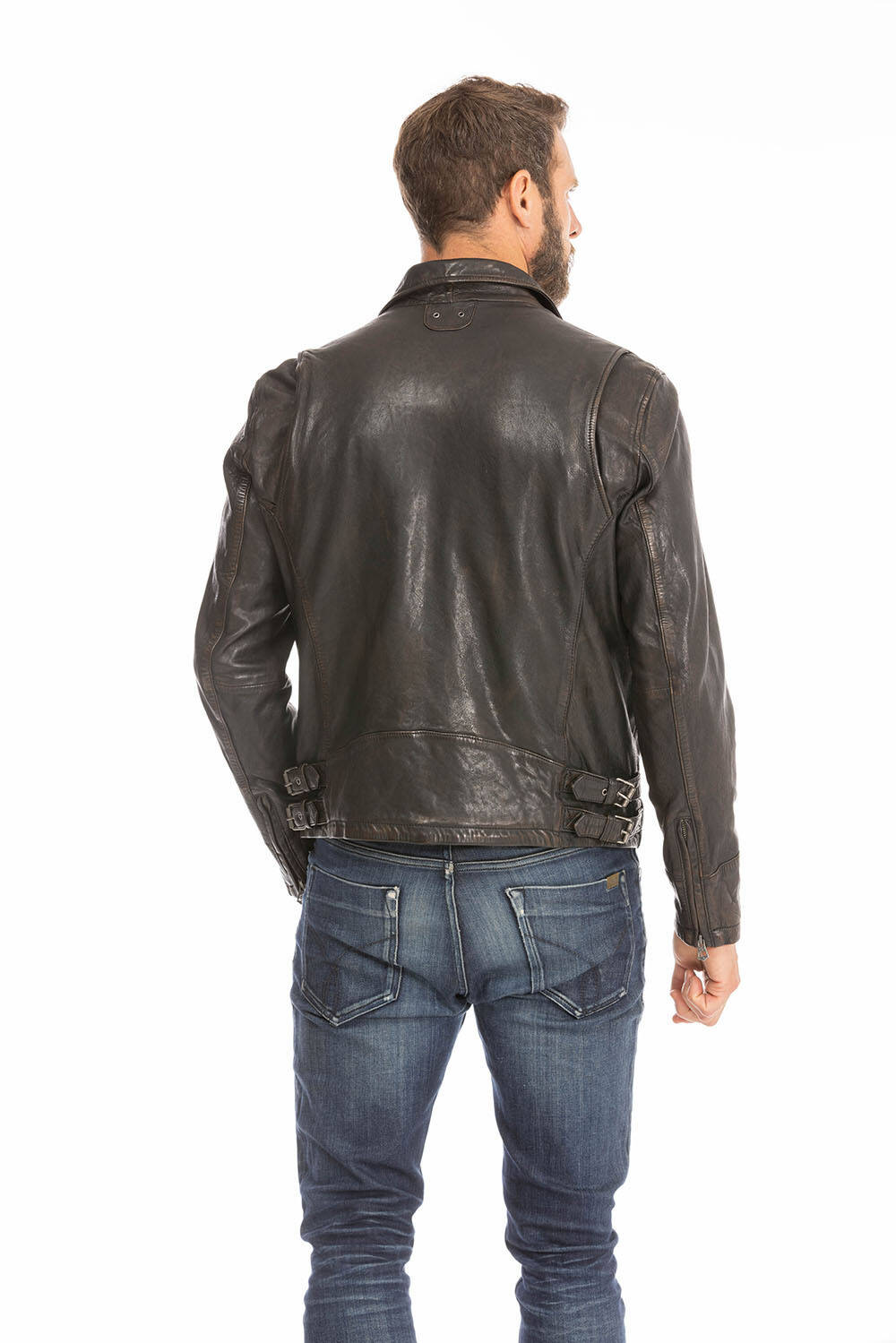 blouson cuir homme noir  (8)