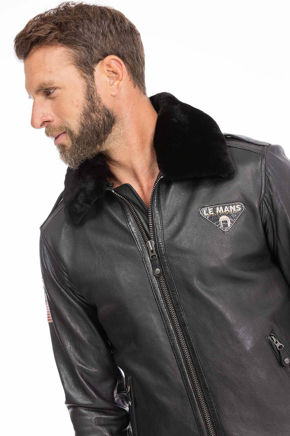 blouson cuir homme noir john style pilote (13)