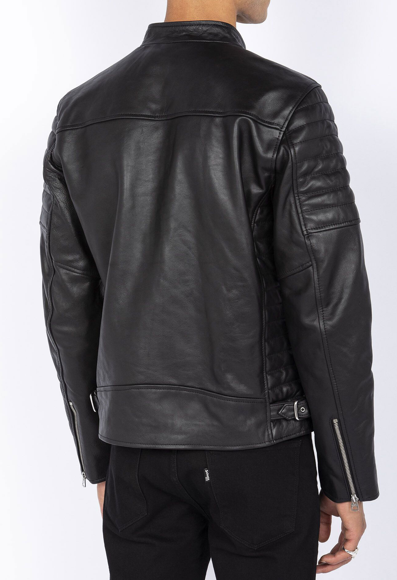 blouson cuir homme noir schott lcjoe (2)