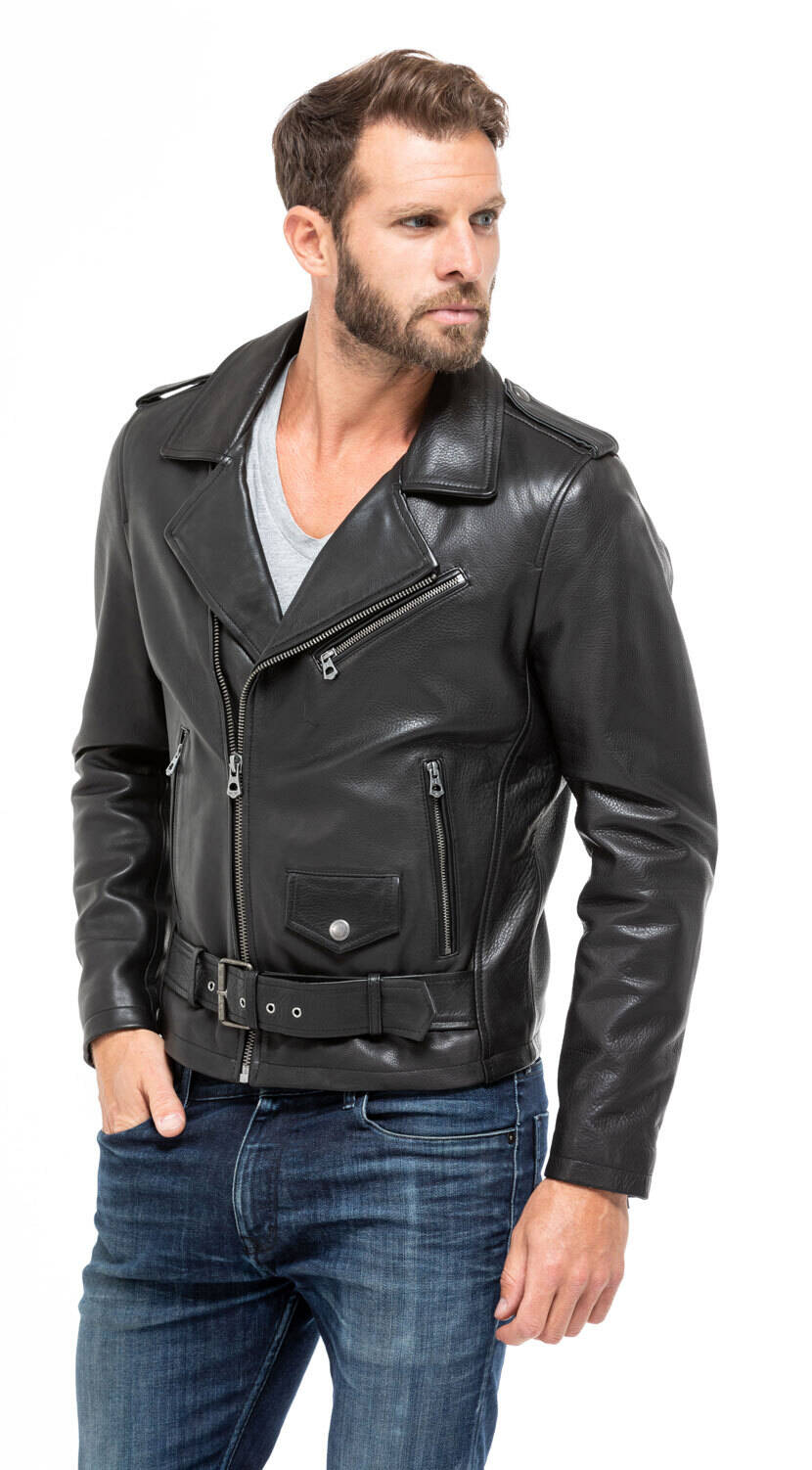 blouson cuir homme perfecto cuir 100866 daytona mannequin (2)