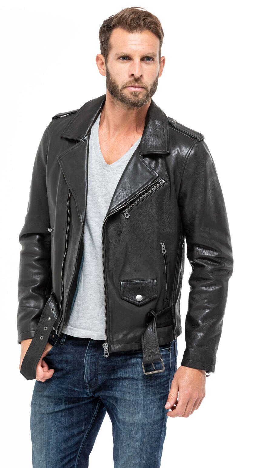 blouson cuir homme perfecto cuir 100866 daytona mannequin (7)