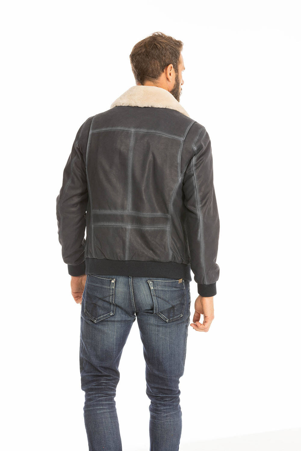 blouson cuir homme pilote bleu ek72 (7)