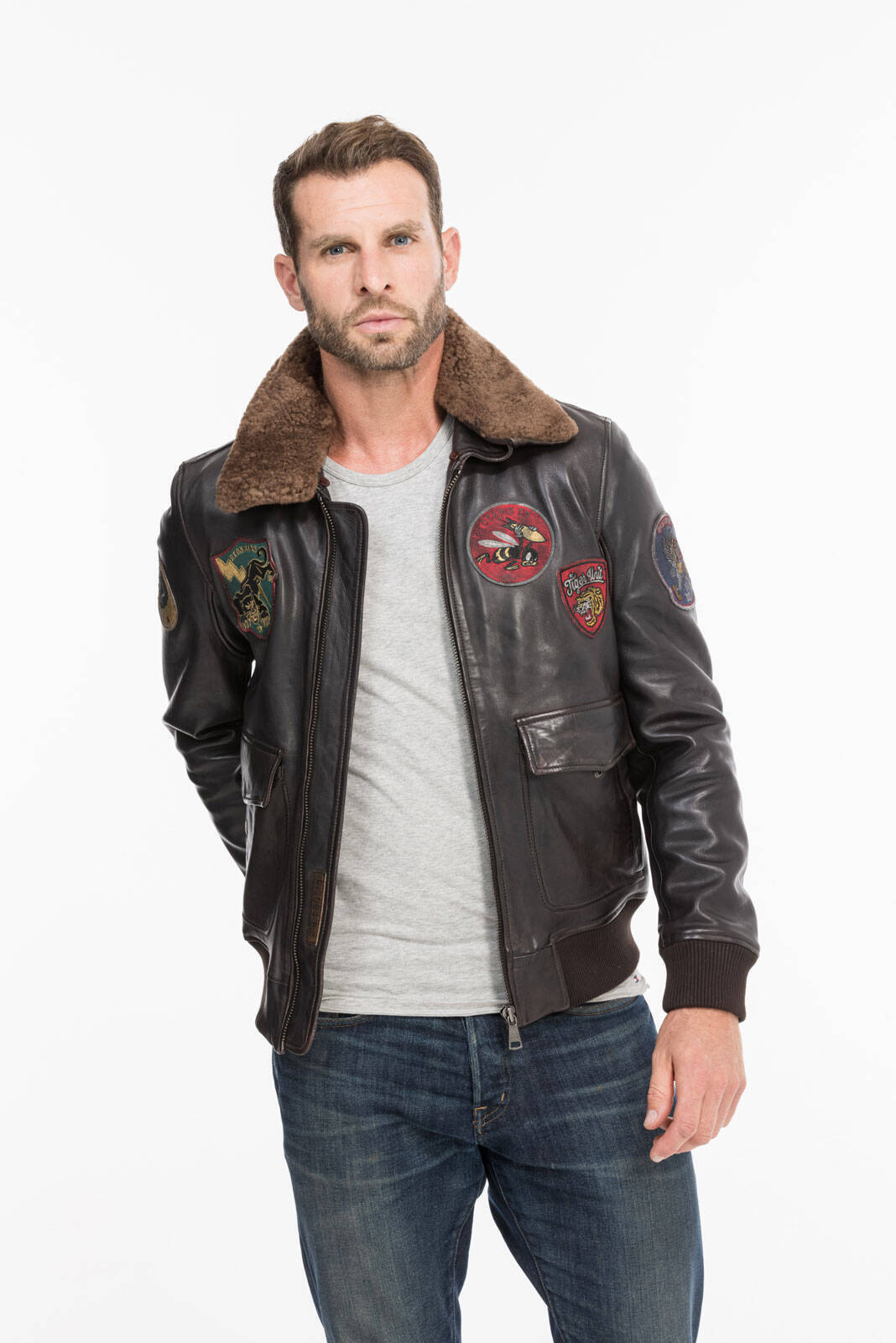 blouson cuir homme redskins pilot omega rf 135 (4)