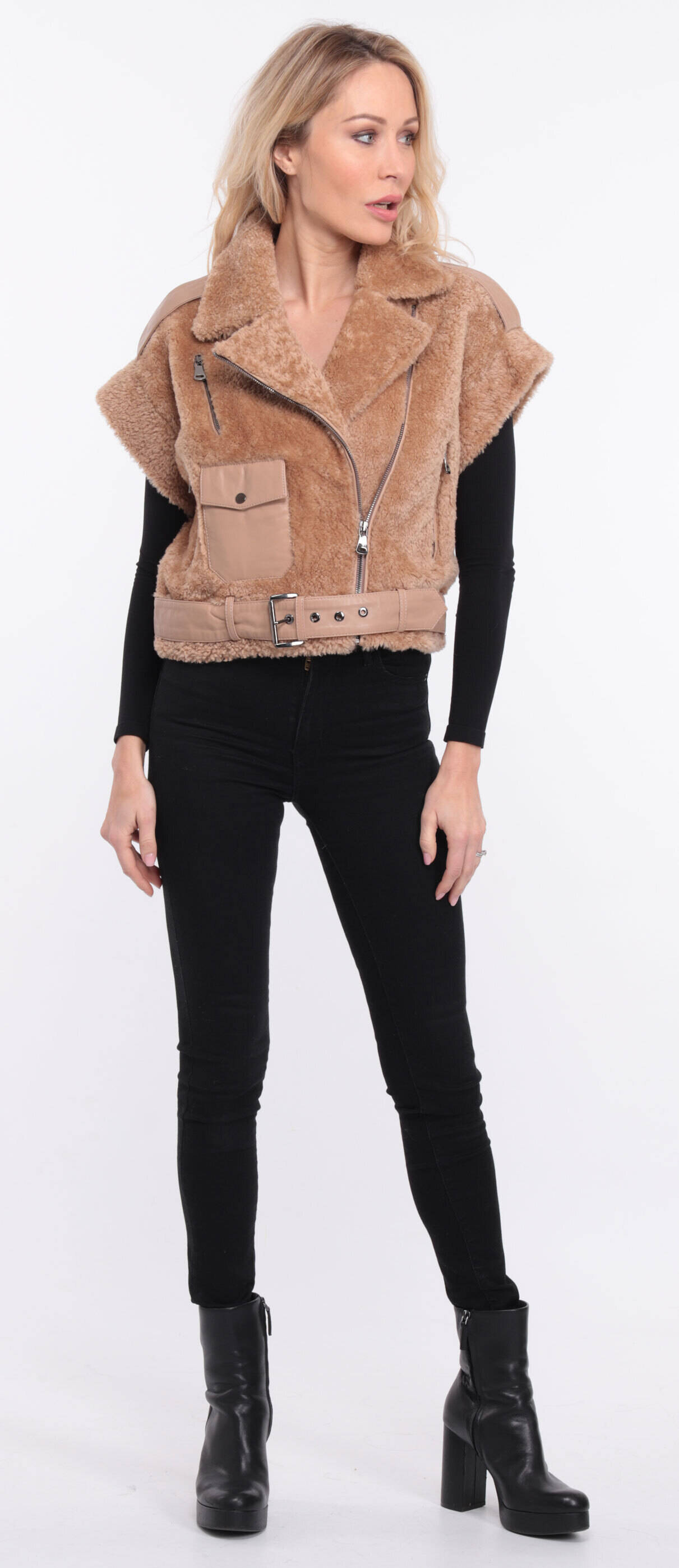 blouson sans manches sia camel (7)