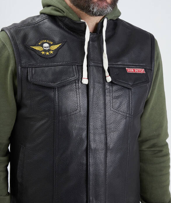 gilet cuir homme von dutch daytona 101767  (2)