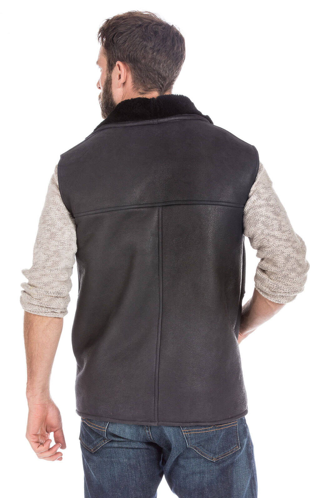 Gilet sans manches mouton chaud hiver ASPIN-14370