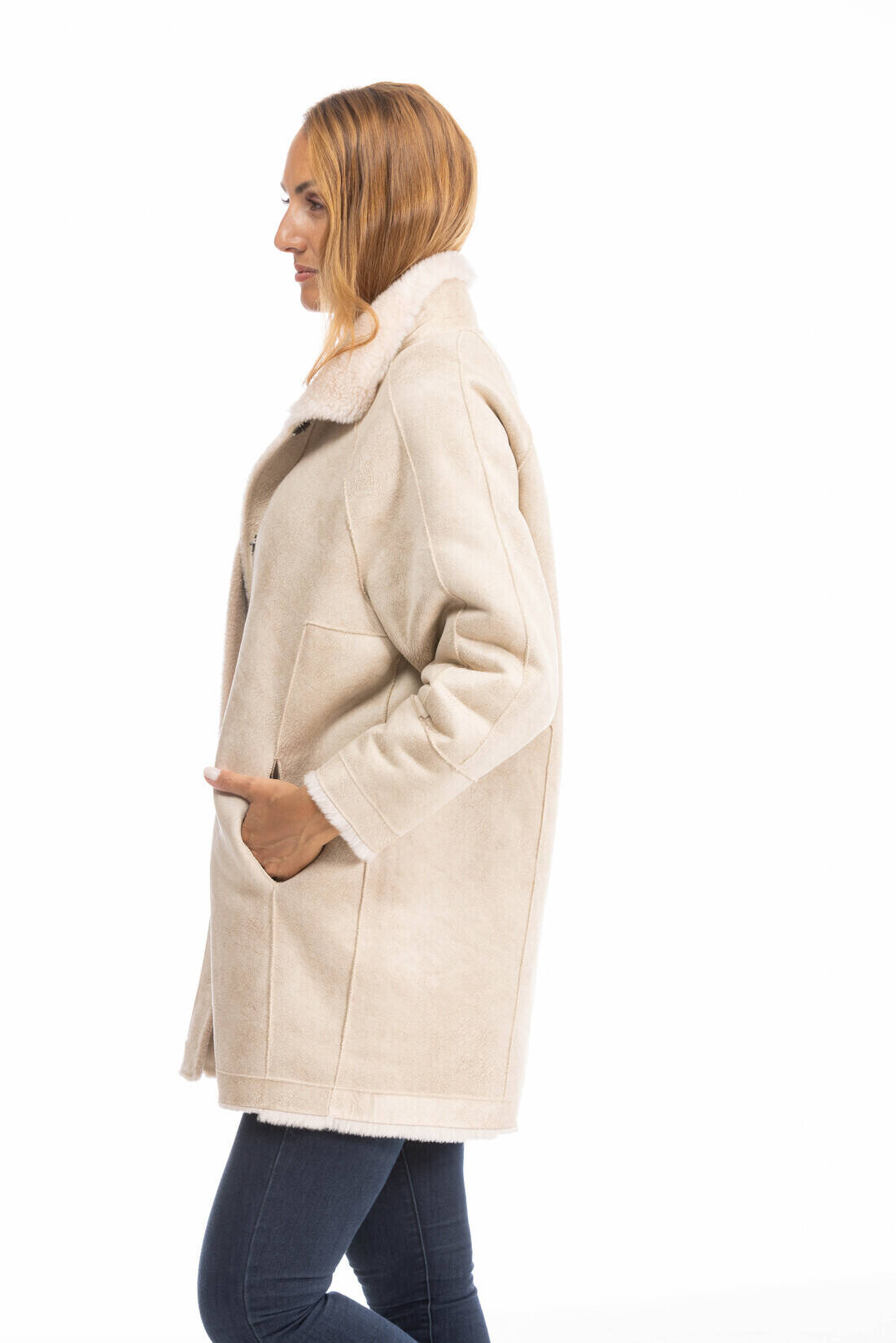 manteau laine femme cafe 64544 (10)