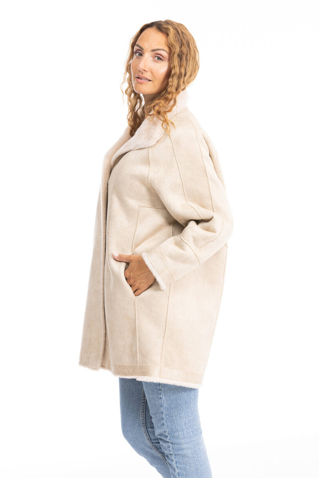 manteau laine femme cafe 64544 (22)