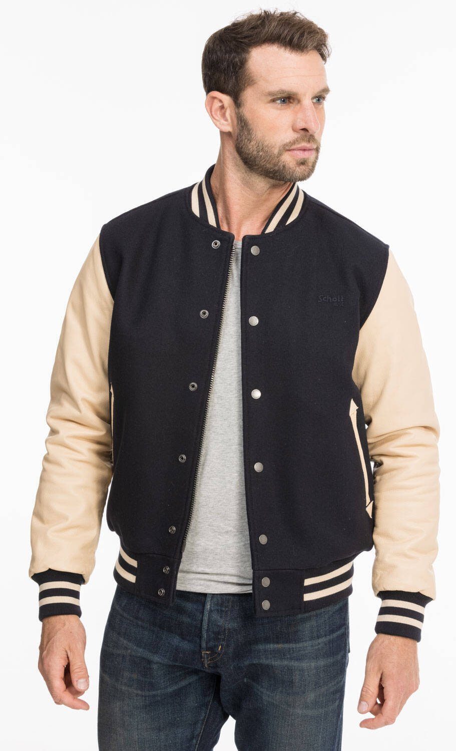 Blouson teddy schott homme hot sale