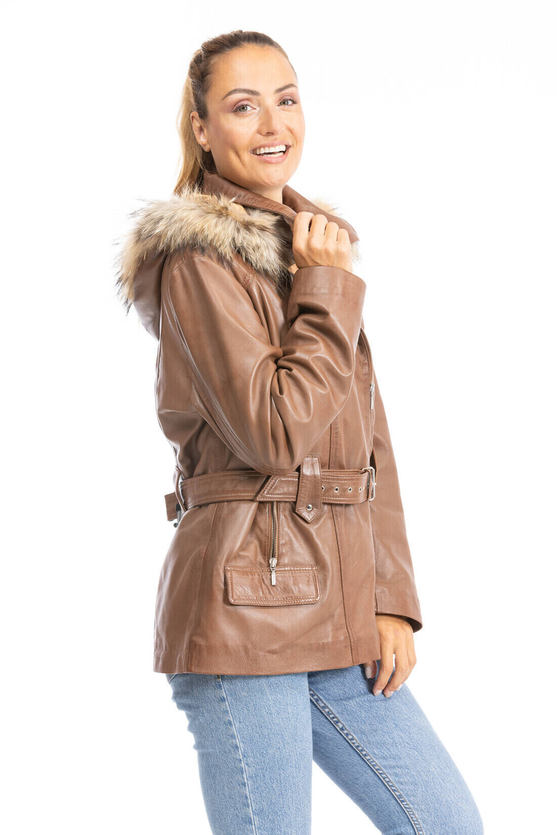 veste cuir femme gold angelique (5)