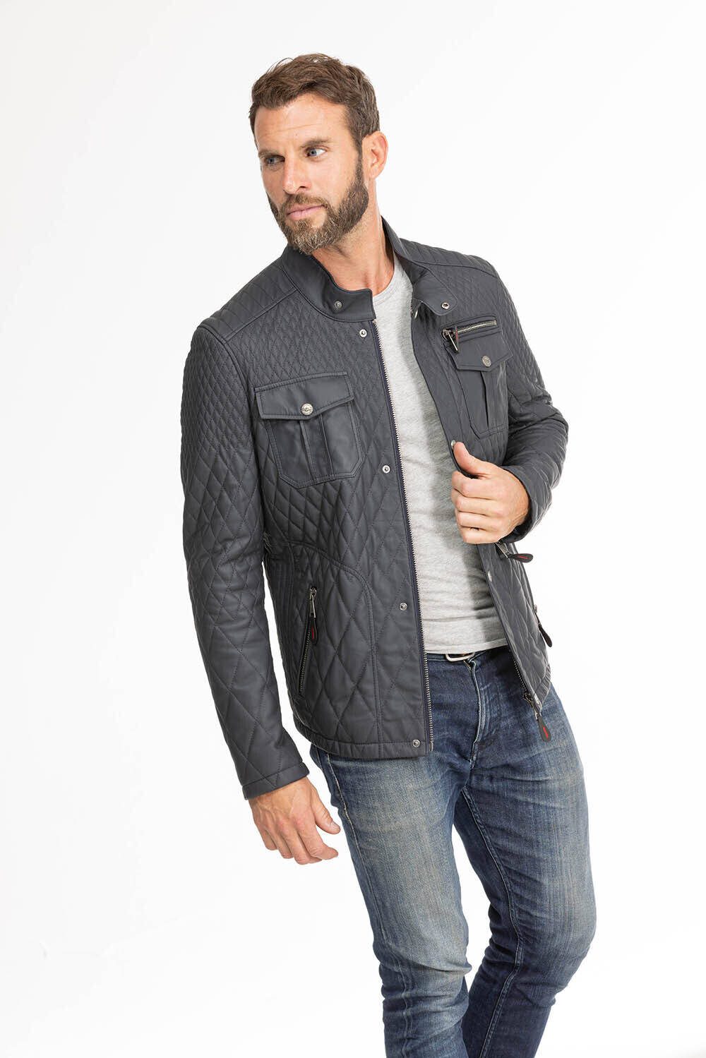 veste cuir homme bleu assencio  (4)