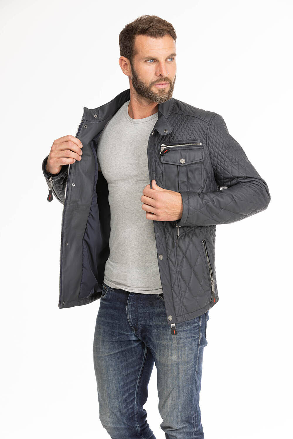 veste cuir homme bleu assencio  (9)