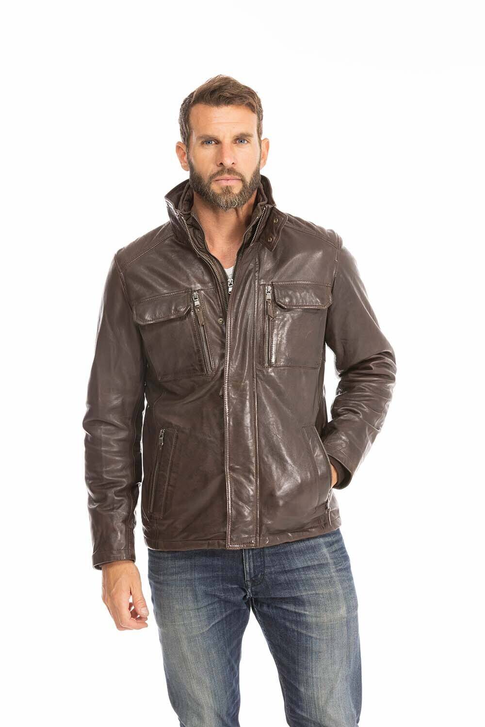 veste cuir homme marron 102911 (9)